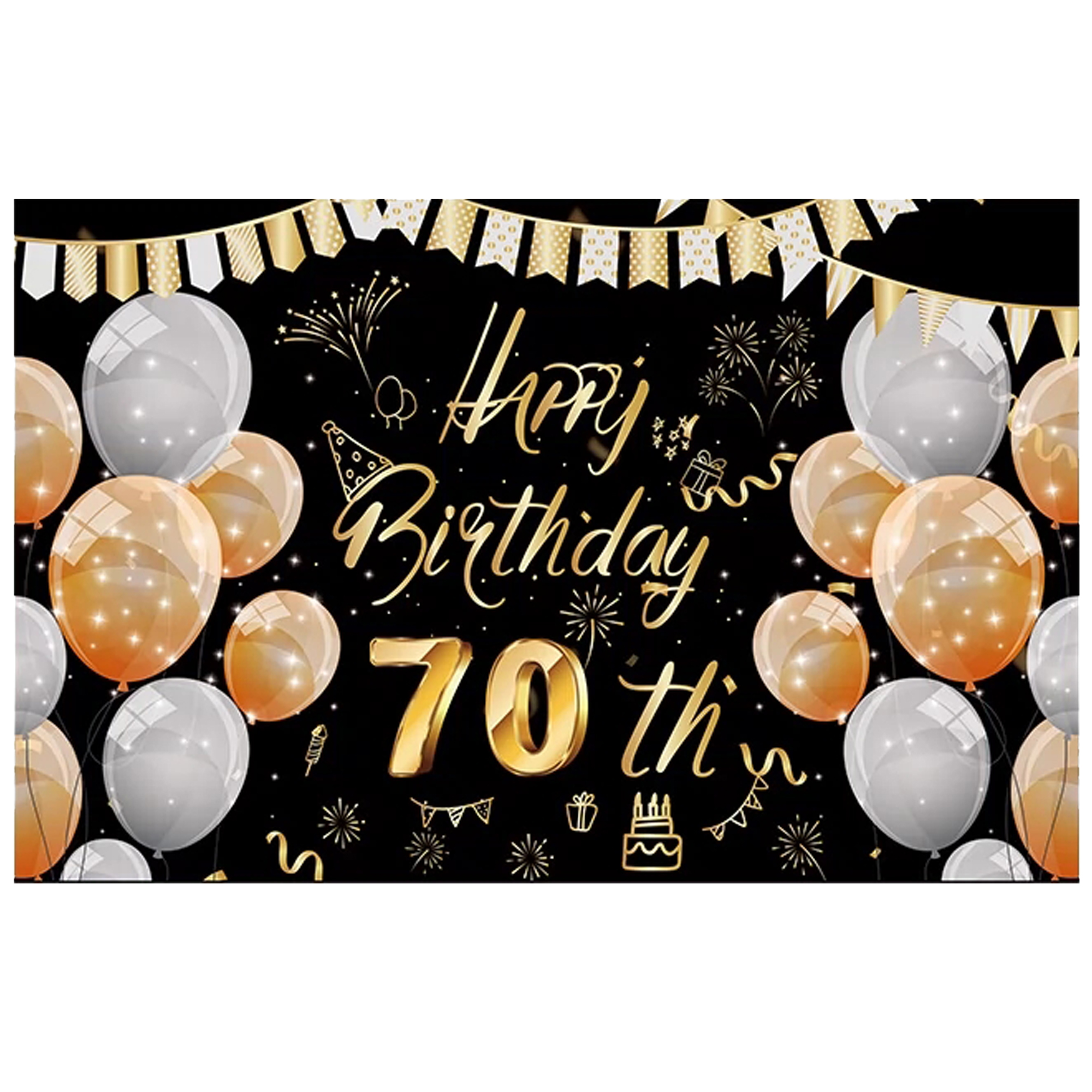 MGEZCOO 60th Birthday Decorations Banner for Indoor Outdoor Party 43*71 inch